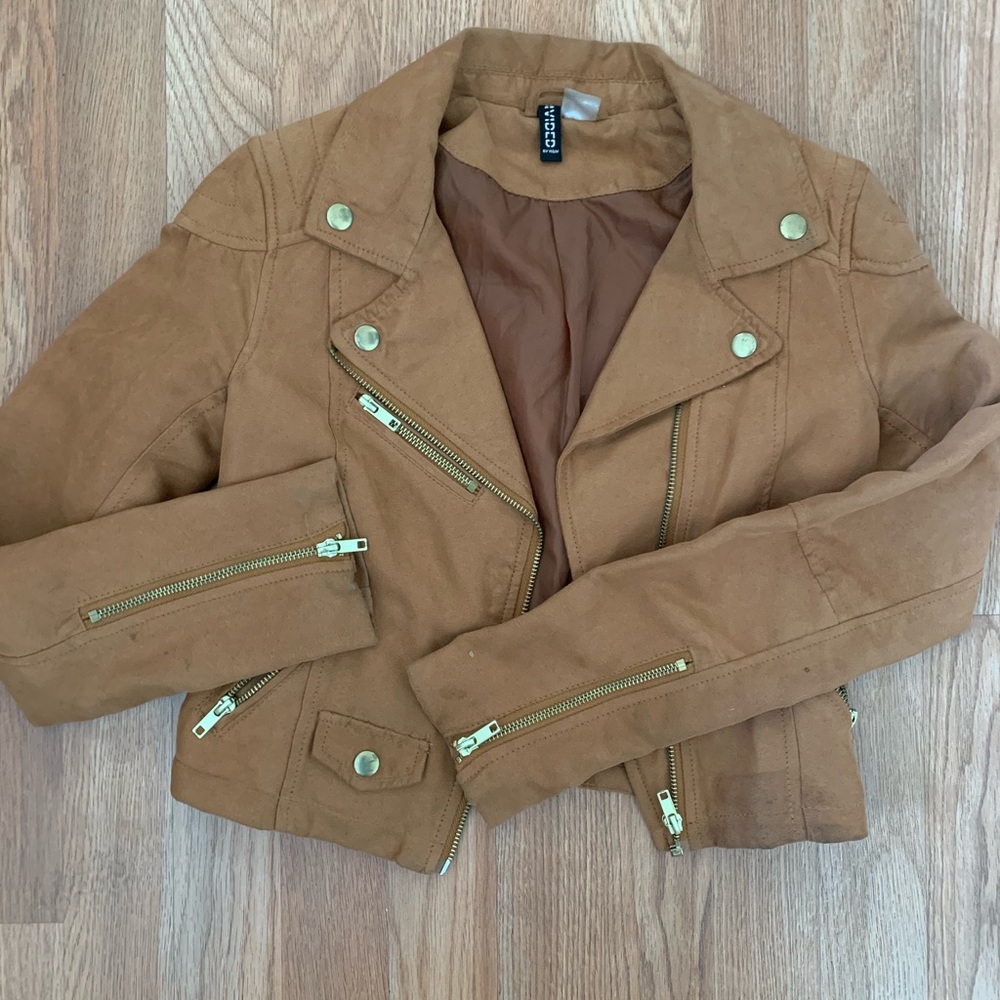 Faux Leather Jacket (Cropped)